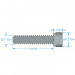 ACTOBOTICS 1" L 6-32 Zinc-Plated Socket Head Machine Screws 25pk- Alt 1