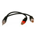PHILMORE 1/8" Stereo Male to 2 RCA Female 'Y Cable
