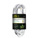GO GREEN 25ft AC Extension Cord 16/3 White