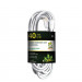 GO GREEN 16/3 40' Heavy Duty Extension Cord White