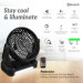SUPERSONIC Bluetooth Speaker & FM Radio with Fan and Flashlight- Alt 3