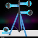 GEMINI LED Lighted Tripod Speaker Stand- Alt 2