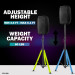 GEMINI LED Lighted Tripod Speaker Stand- Alt 3