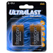 DANTONA Ultralast 9v Alkaline Battery 2pk